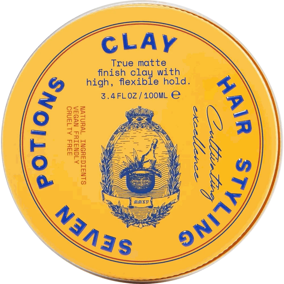 Seven Potions Clay Hair Styling - Matte Finish and Strong Hold - RoyalBeards