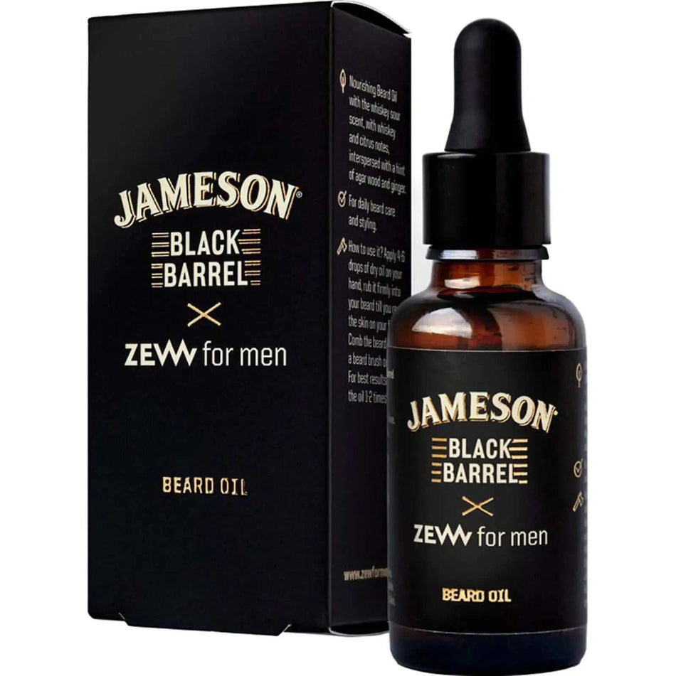 Jameson x Zew Black Barrel Beard Oil - Soft Fragrance - RoyalBeards
