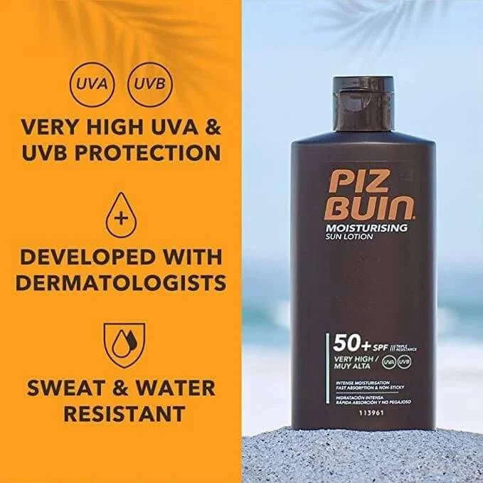 Piz Buin Moisturising Sun Lotion SPF50 - RoyalBeards