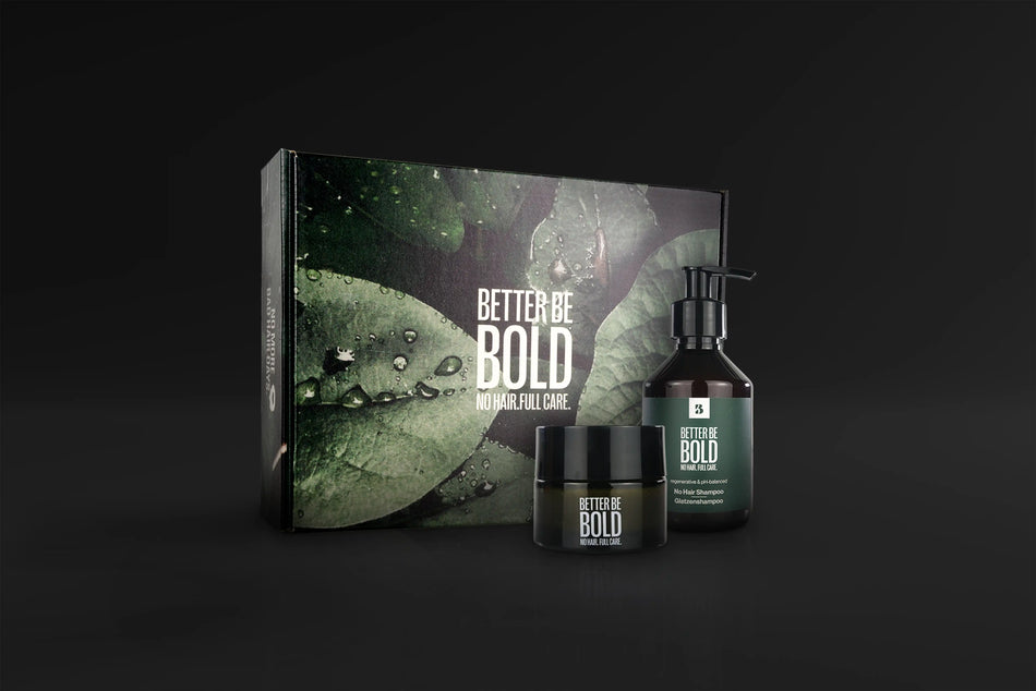 Better Be Bold Geschenkbox für glückliche Glatzköpfe